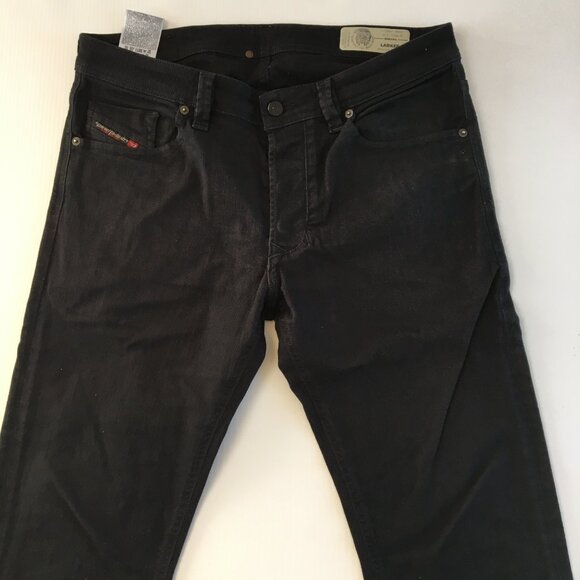 Diesel Larkee Regular Straight Black Button Fly Jeans 33 - Picture 2 of 12